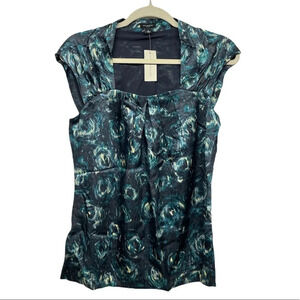 NWT Ann Taylor floral silk top size Small career wear office wear